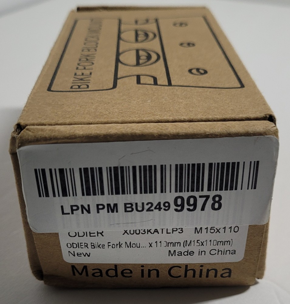 Bike Fork Block Mount and Hardware NIB Gift