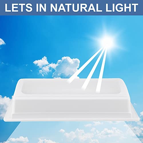 RV Skylight Inner Dome with Clear Window | 14" x 22" Universal Inner Skylight