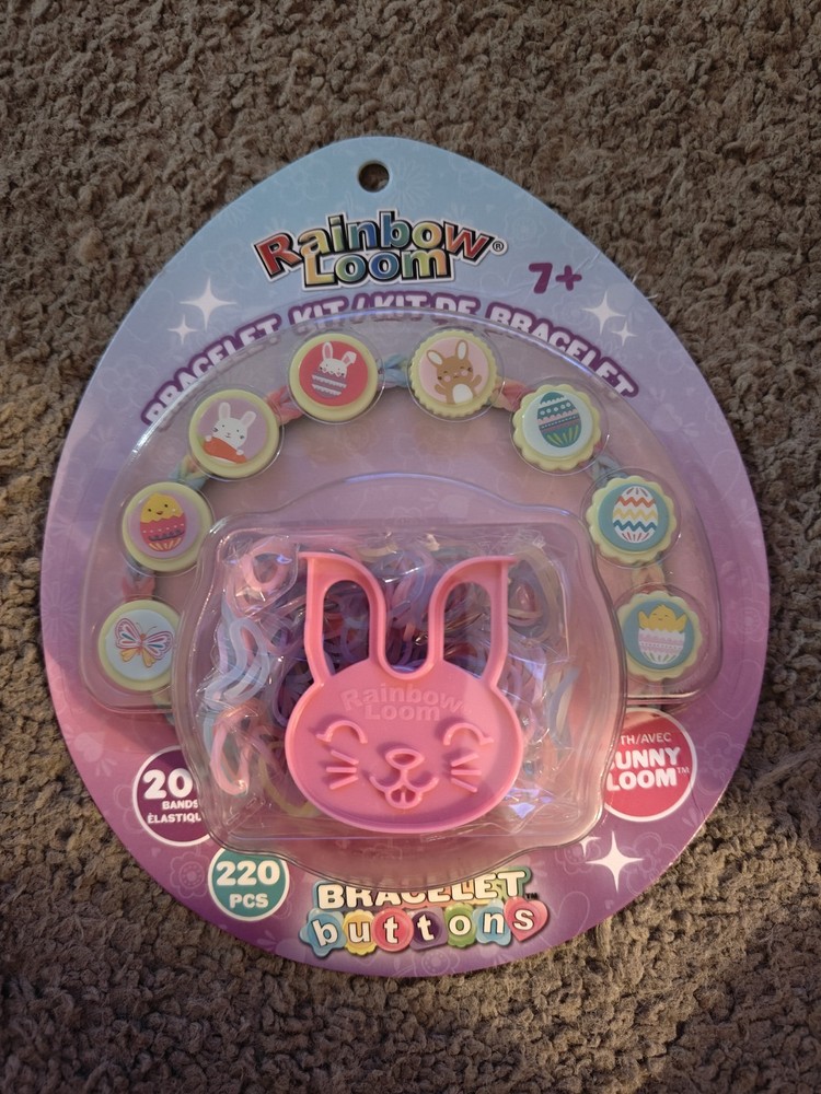 New Rainbow Loom Easter bracelet Button Kit: 220 Pcs