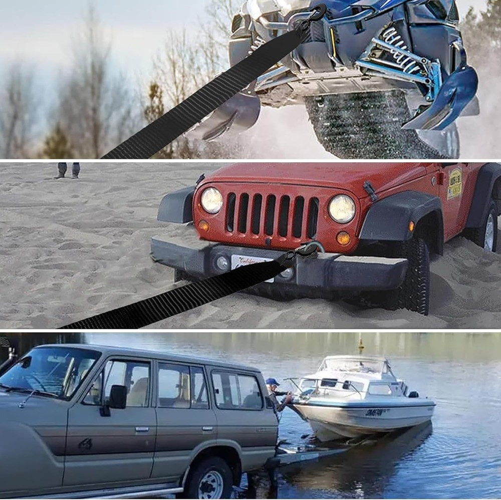 Boat Trailer Winch Strap with Hook,Heavy Duty Winch Strap Suitable for Towing...