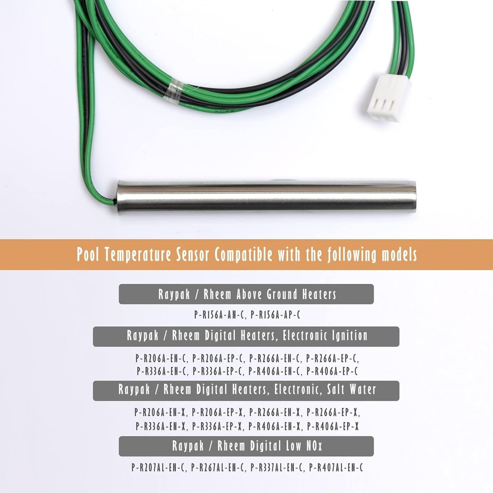 Pool Temperature Sensor Lid Units Replacement for Raypak Heater Spa 12