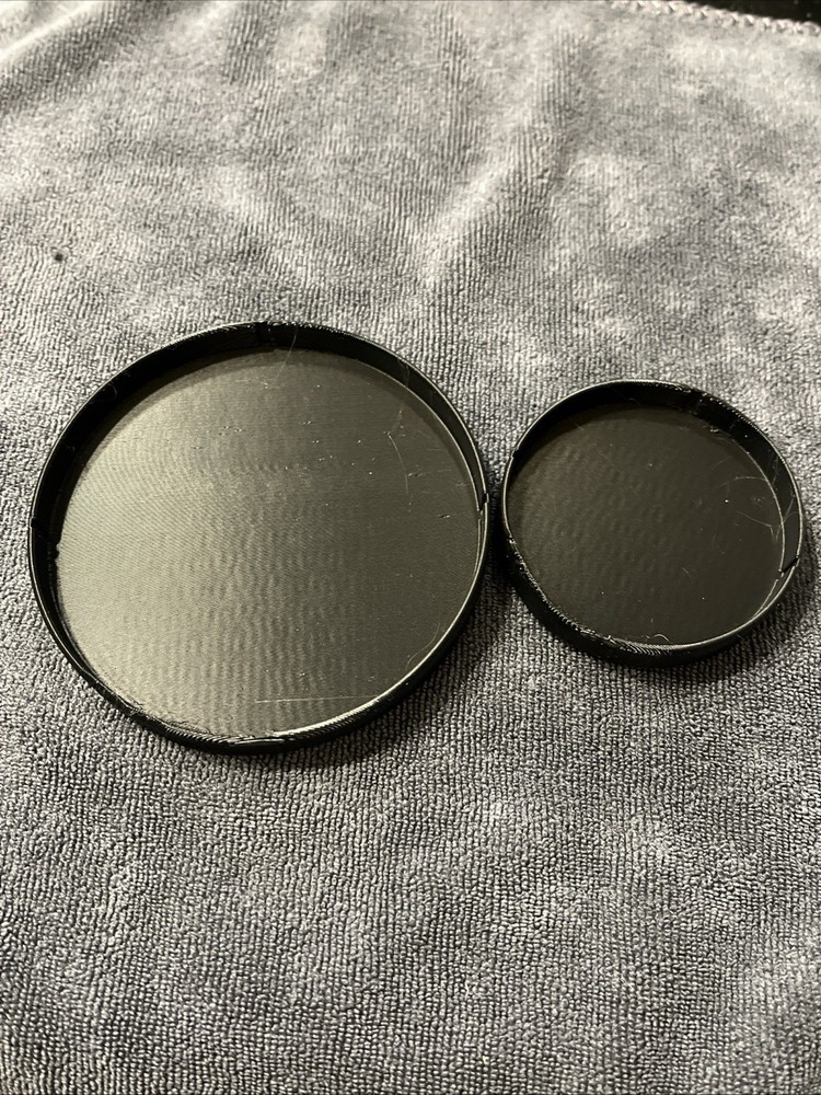 85mm and 55mm Custom Lens Caps Black