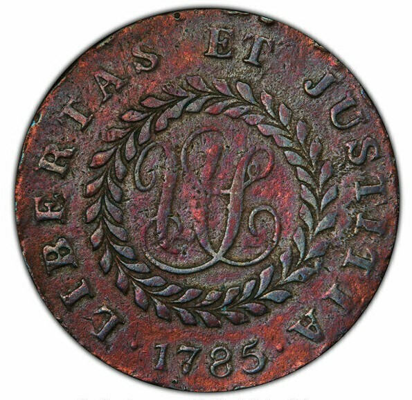 1785 NOVA CONSTELLATIO COPPER *Pointed Rays* PCGS Strong VF *FREE SHIPPING!!!