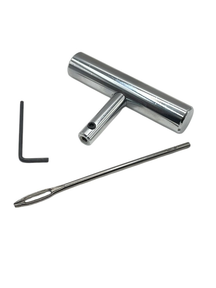 Solid T-Handle Tire Plug Insertion Repair Tool Set Split Eye /Probe+ Free Plugs