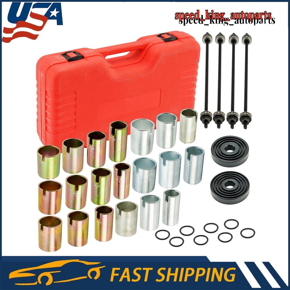 Universal Press & Pull Sleeve Kit Bush Bearing Removal Insertion Tool 26pcs