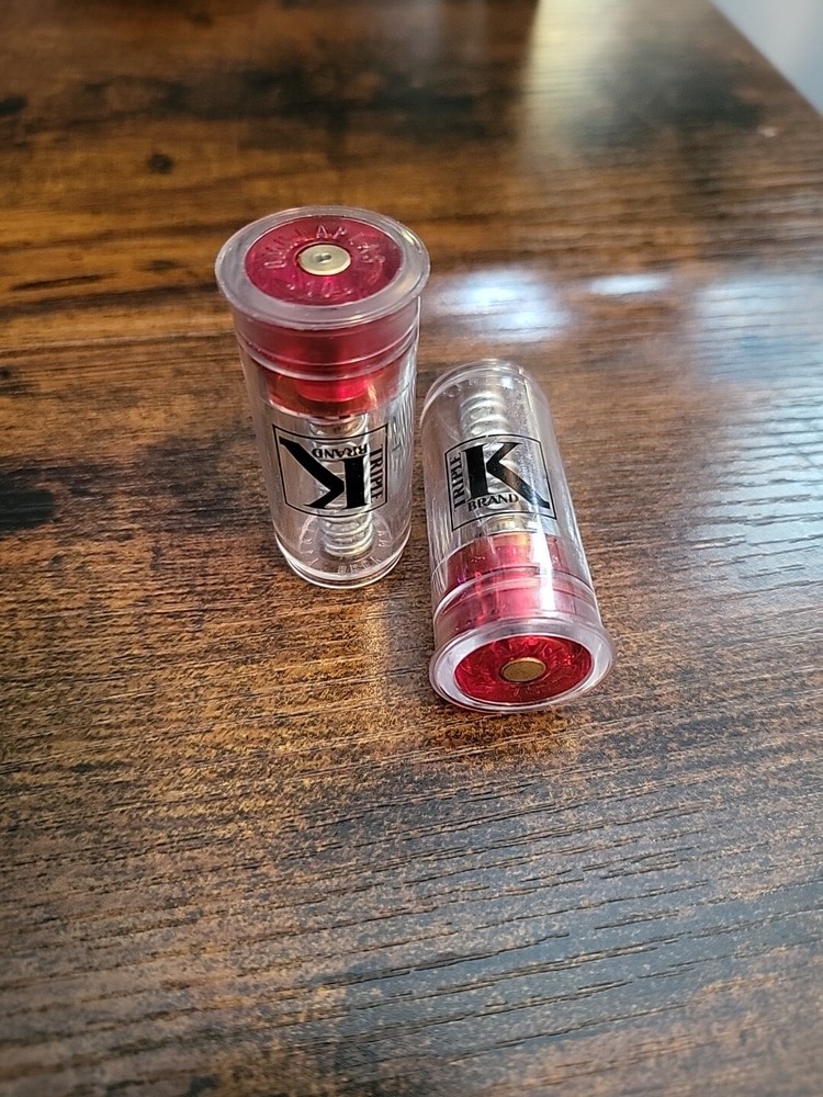 Triple K Snap Cap - Clear/Red, Pack of 2