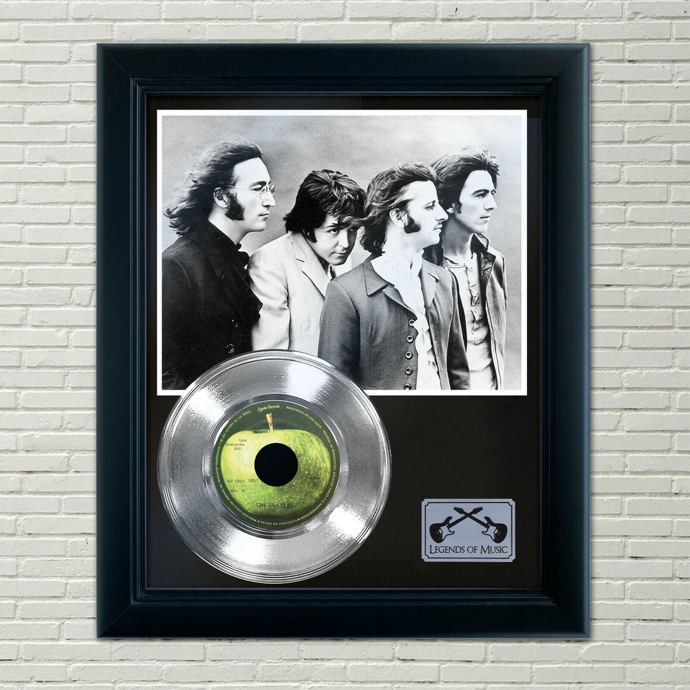The Beatles "Hey Jude" Silver Framed Record Display