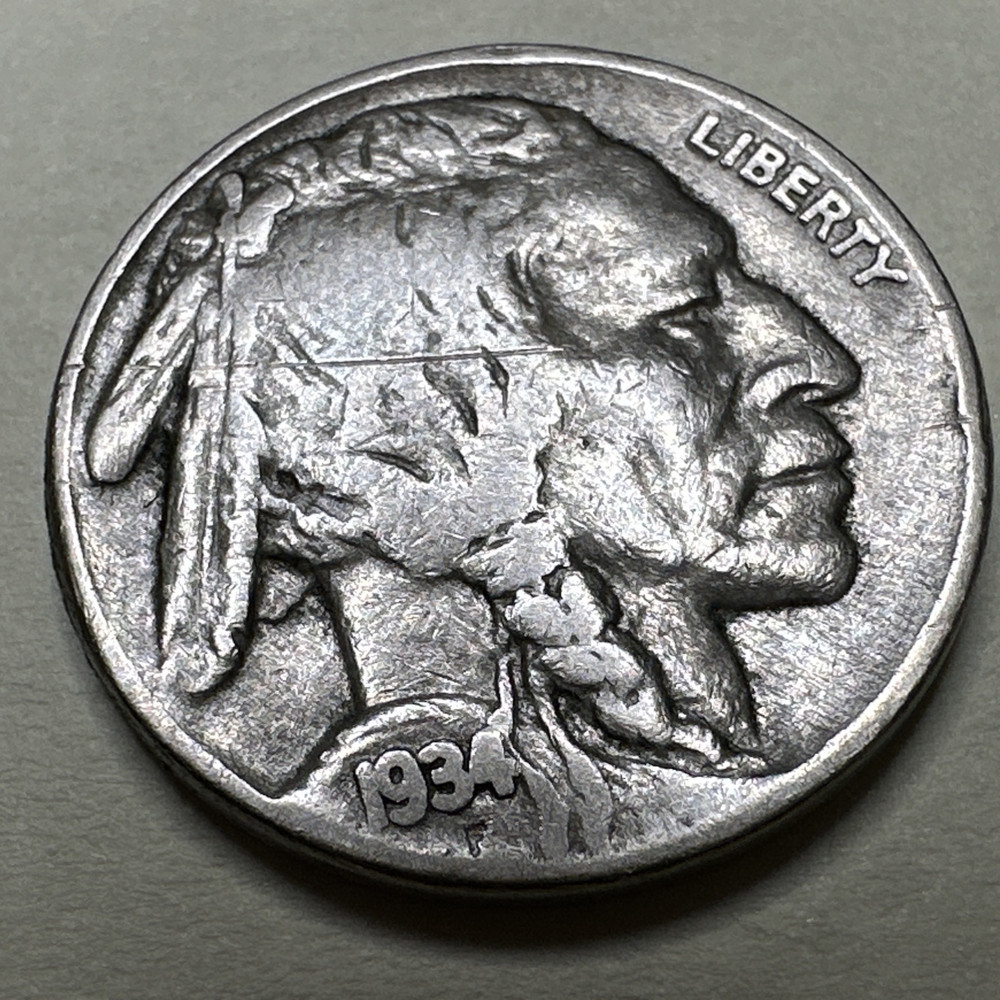 1934 P 5C Buffalo Nickel 739X