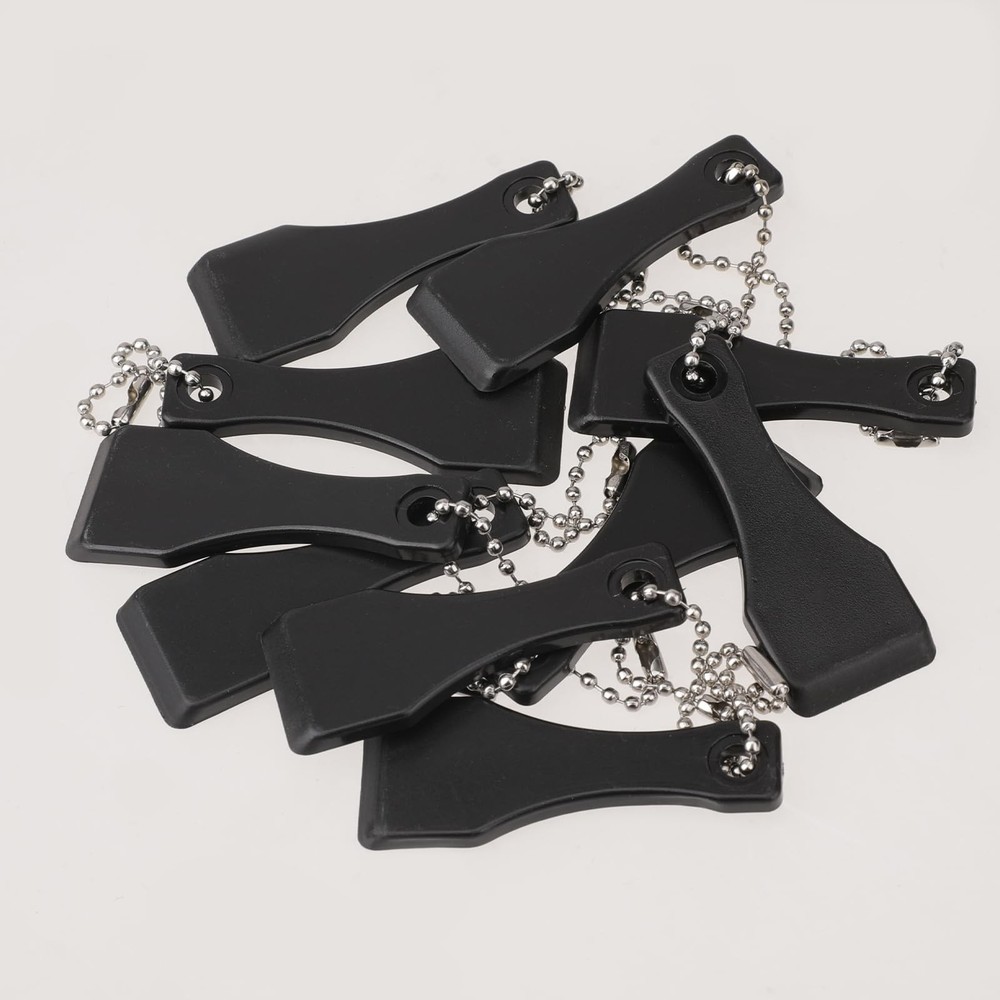 10 Pcs Lottery Ticket Scratcher Scratch Off Tool Plastic Black