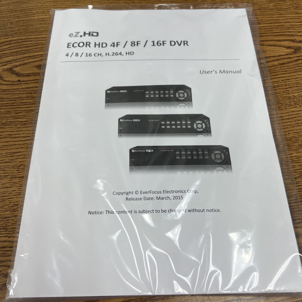 Everfocus ECOR HD 4F DVR