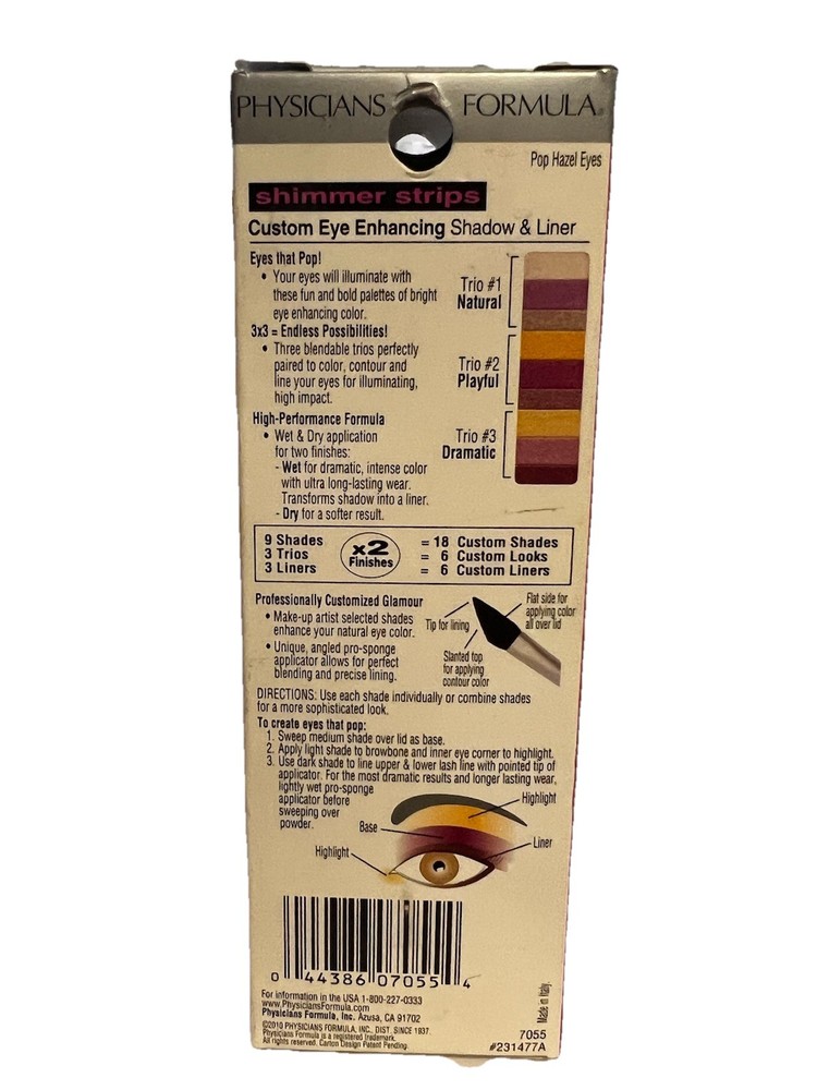 Physicians Formula Shimmer Strips Shadow & Liner, POP! Hazel Eyes (7055)