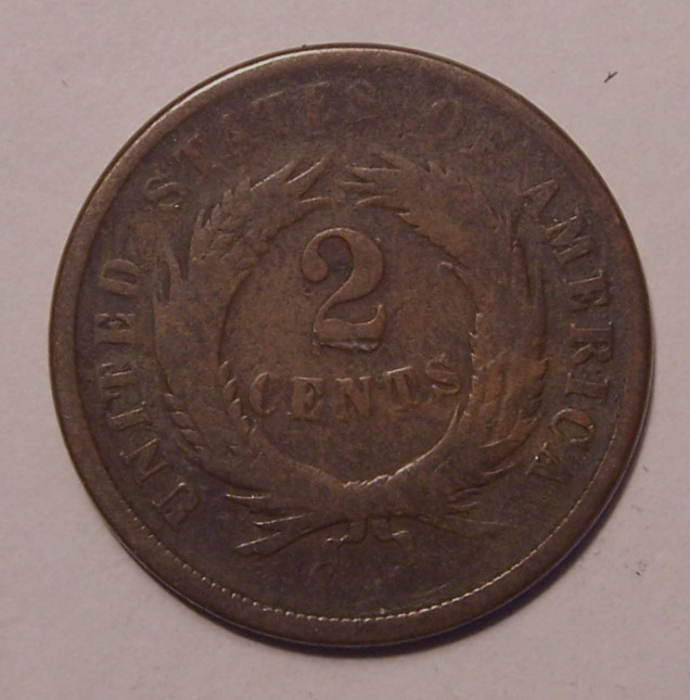1865 Two Cent Piece Fancy 5 Variety