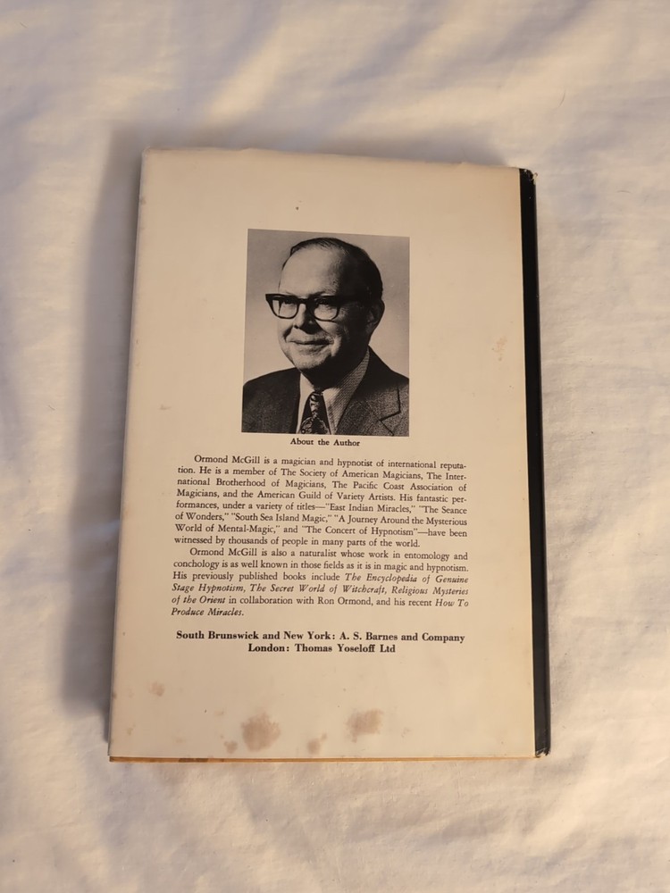 Entertaining With Magic - Book By Ormond McGill 1977