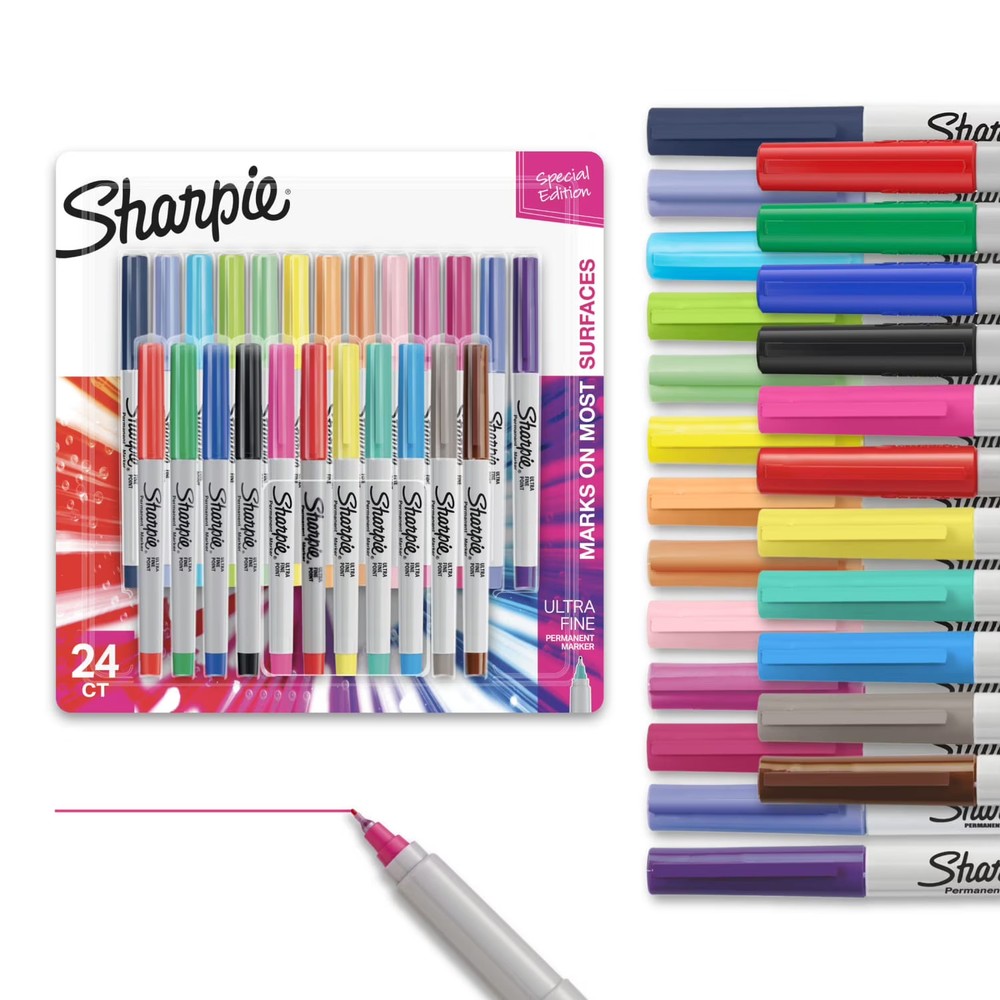 Sharpie Color Burst Ultra Fine Permanent Markers 24ct Assorted