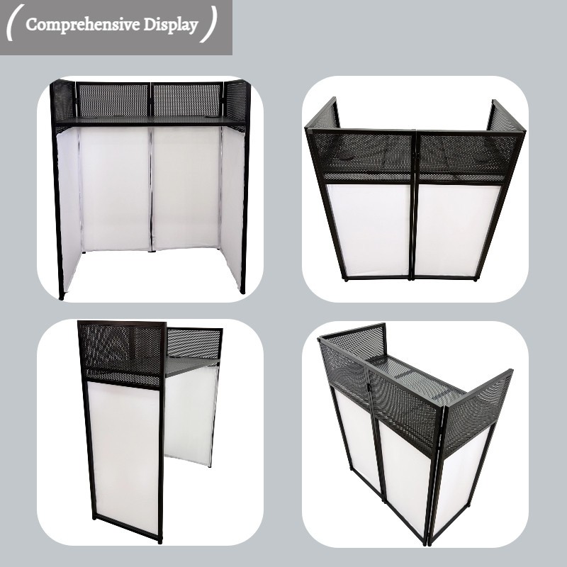 Portable Foldable DJ Table and Movable Disc Playing Table DJ Event Booth