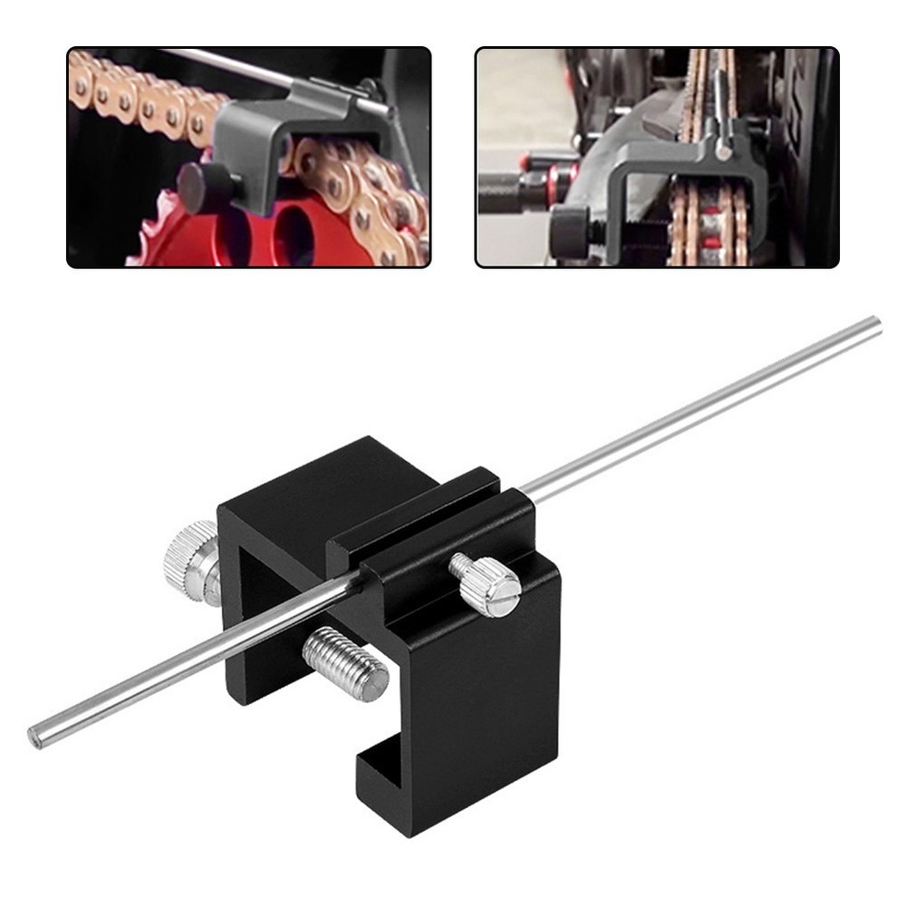 Efficient For Motorcycle Maintenance with Compact Chain Alignment Tool
