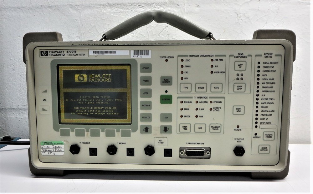 HEWLETT-PACKARD 37701B T1/datacom Tester