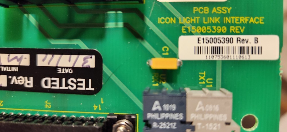 VARIAN PCB ASSY, ICON LIGHT LINK INTERFACE, E15005390