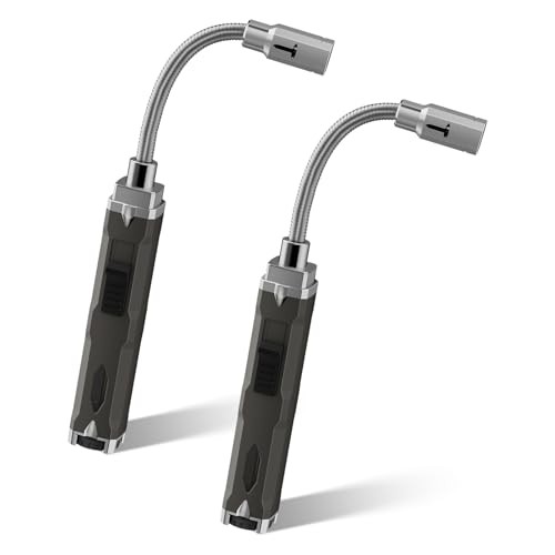 Butane Lighter Long Neck Torch Lighter Pack, Jet Flame Windproof Lighter 2