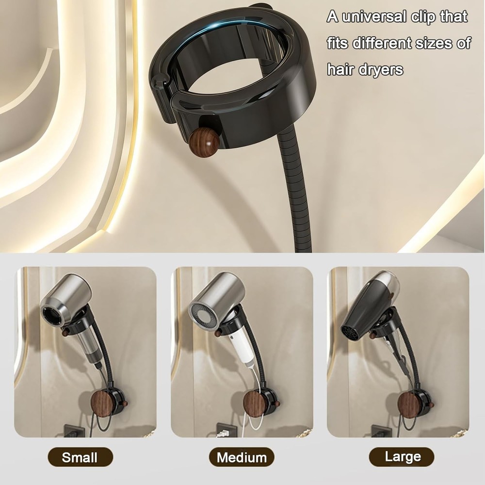 360° Rotating&No Drill Installation , Hands Free, Wall Mount, Adjustable Holder