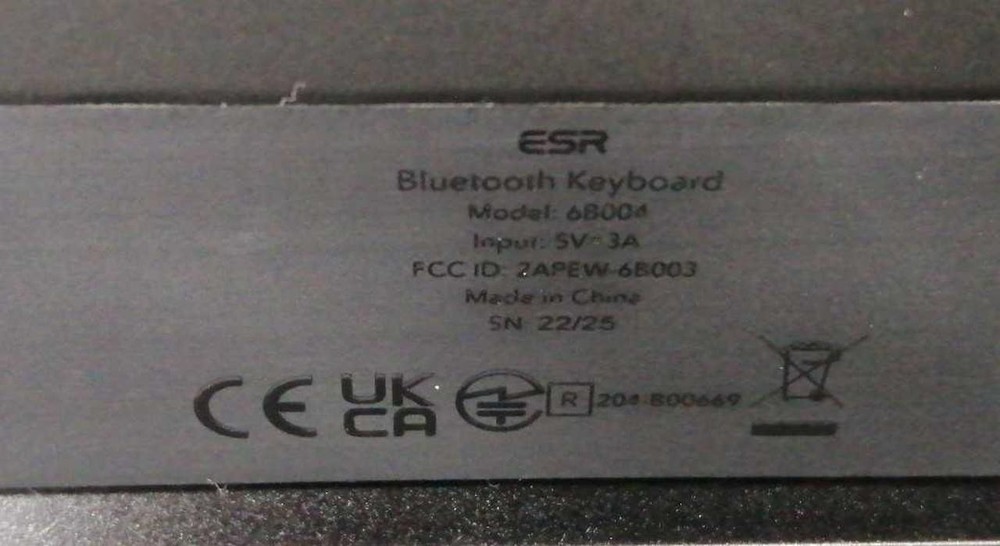 Keyboard Model 6B004 ESR