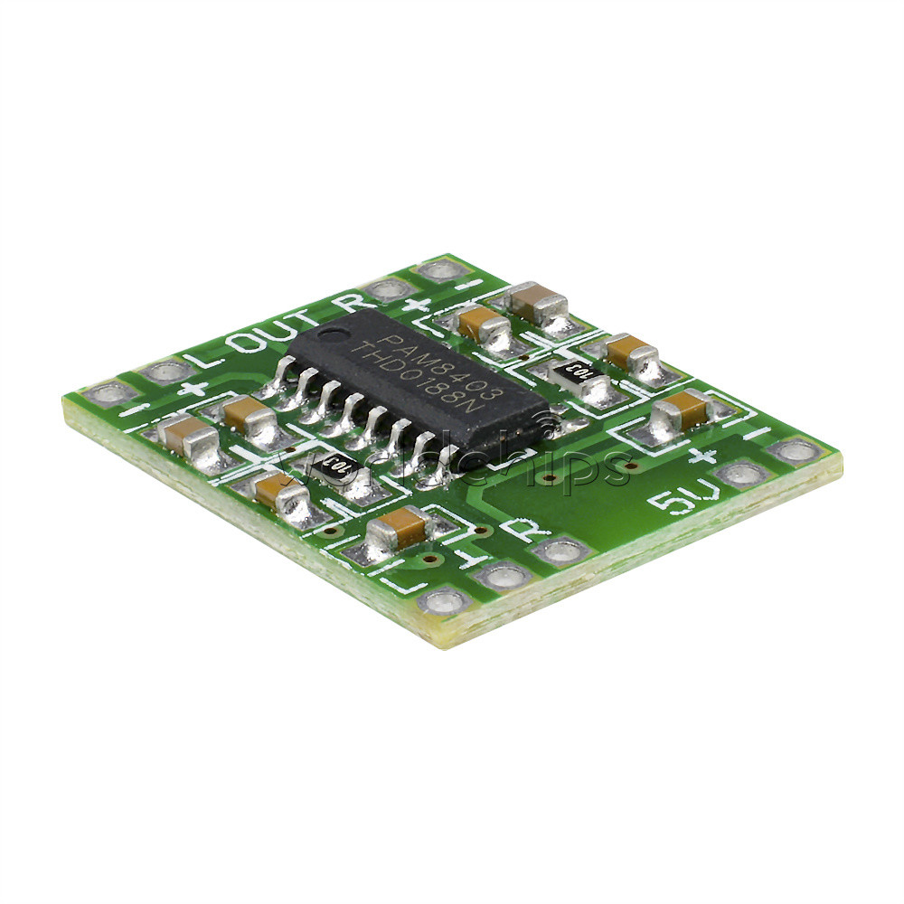 5pcs PAM8403 Mini 2 Channel Stereo 3W Class D Audio Power Amplifier Module Board