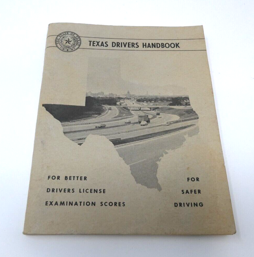 1966 Original Texas DPS Drivers Handbook EUC