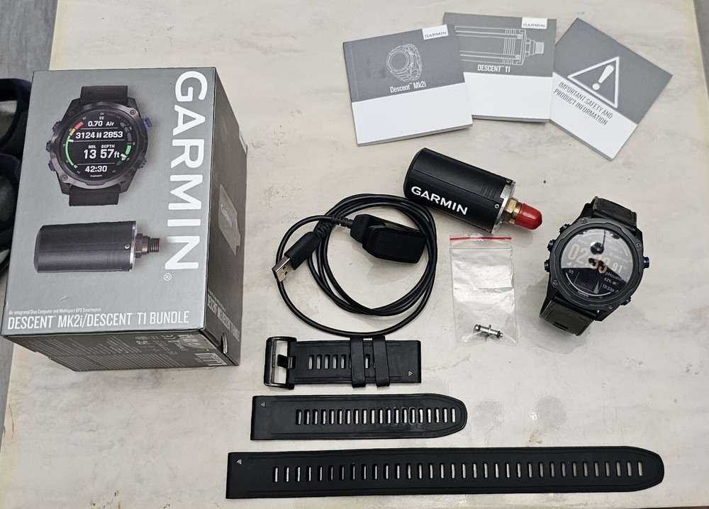 Garmin Descent Mk2i with Descent T1 Bundle, Garmin Dive Computer w/ Transmitter