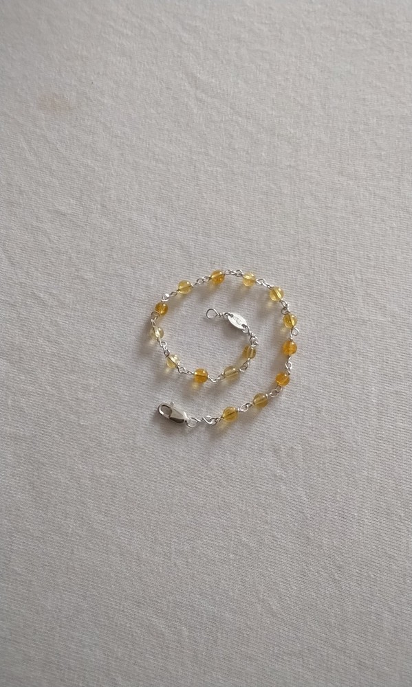 Sterling Silver and Citrene Bracelet