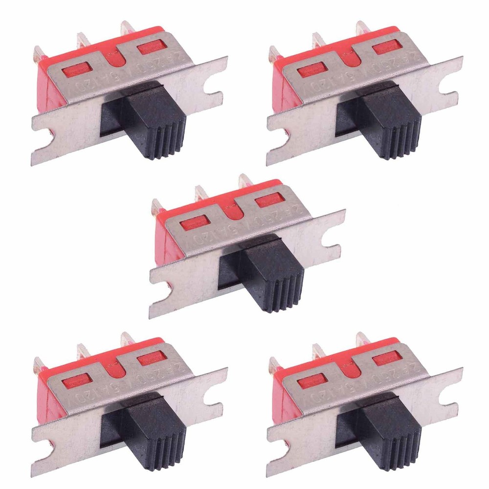 5 x On-On Mini Slide Switch SPDT 5A