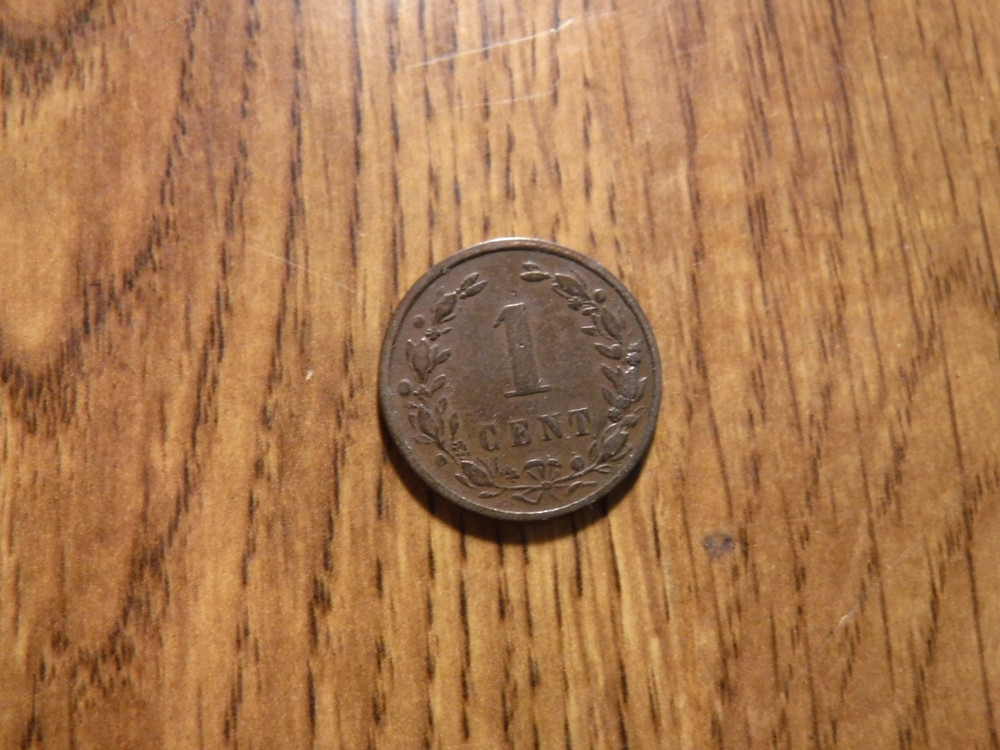 NETHERLANDS 1 CENT 1900 COIN (T81)
