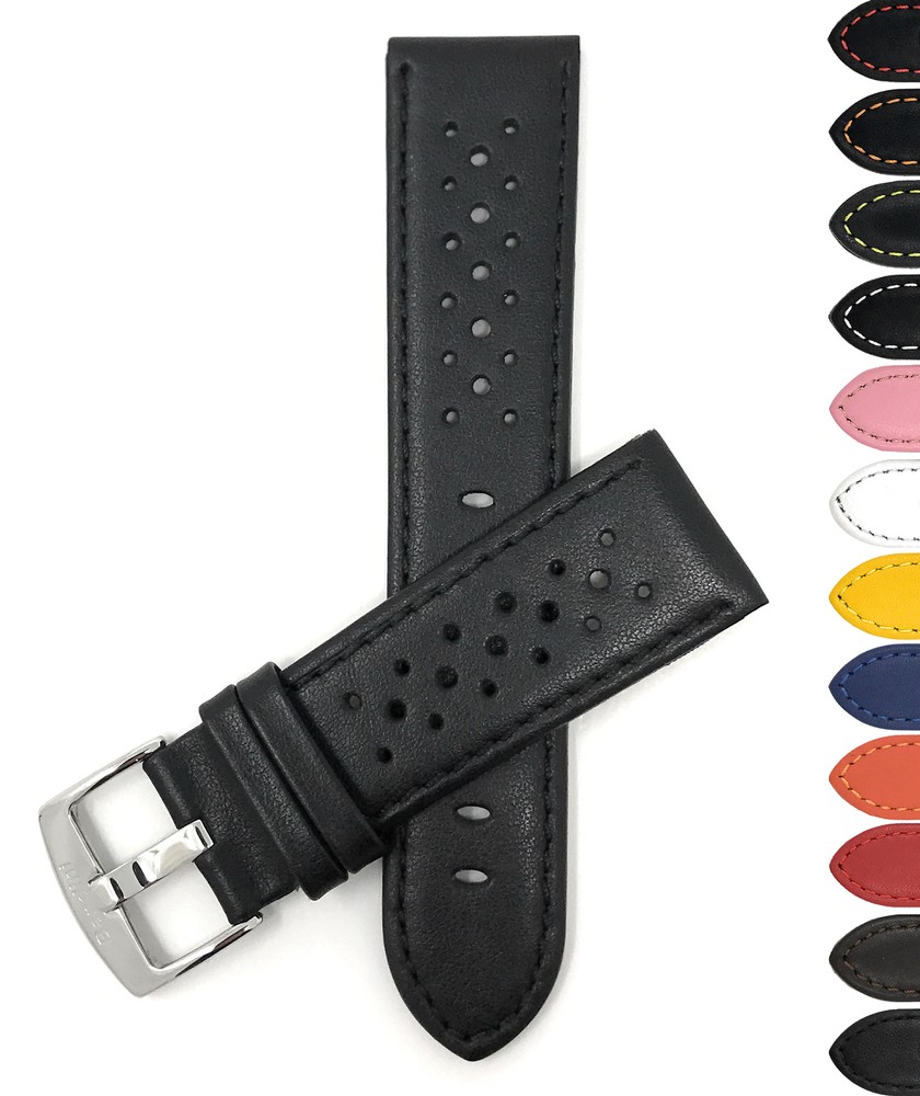 20mm Leather Rally Strap, Watch Band for Omega Speedmaster