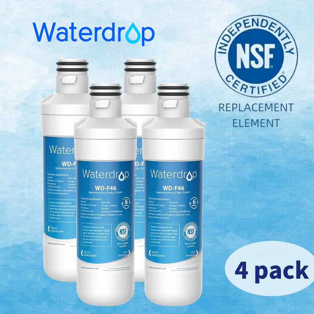 Waterdrop Refrigerator Water Filter Replacement for LG® LT1000P® ADQ74793501 (4)