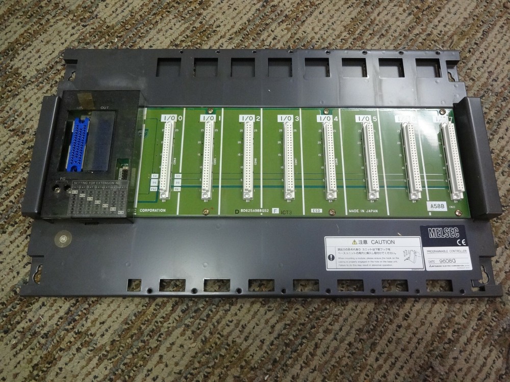 Mitsubishi Electric Bd625a988g52 A58b Programmable Controller Chassis Rack
