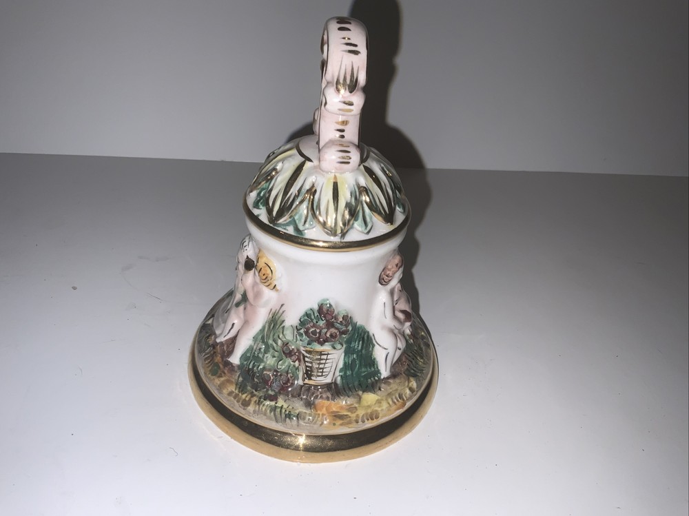 Vintage Capodimonte Bell Cherubs Italy