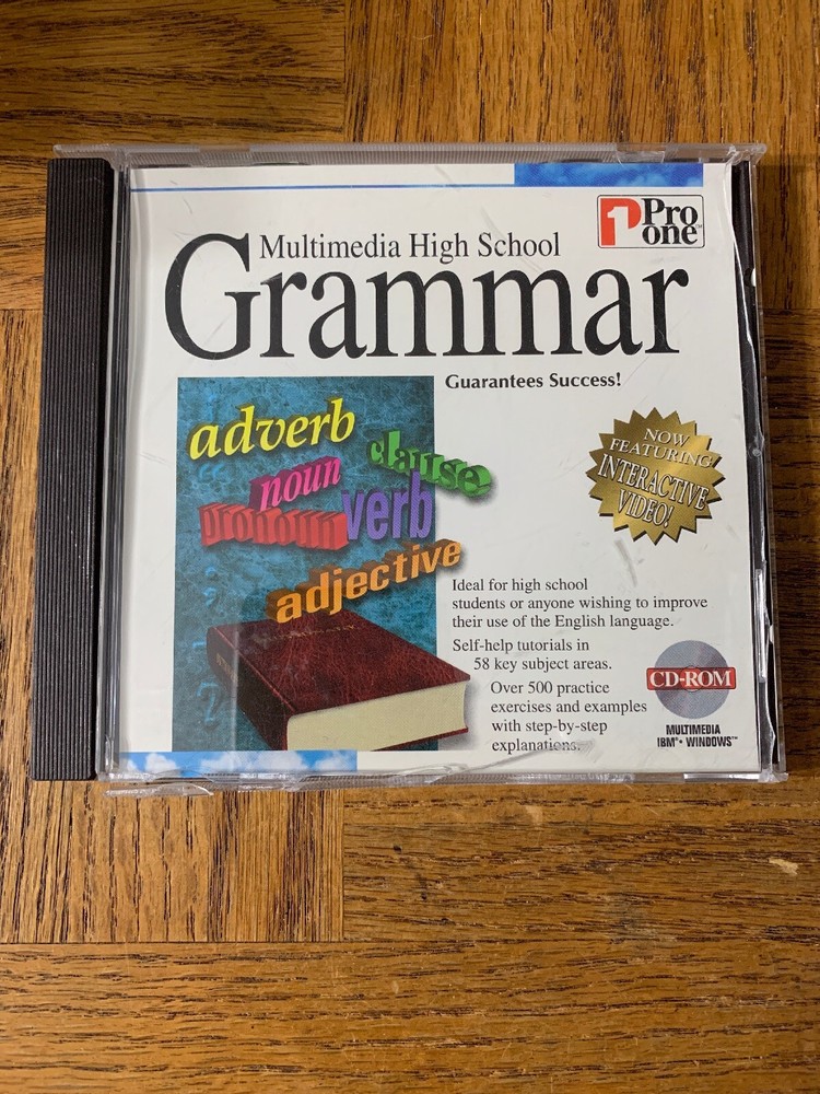 Multimedia High School Grammar PC Cd