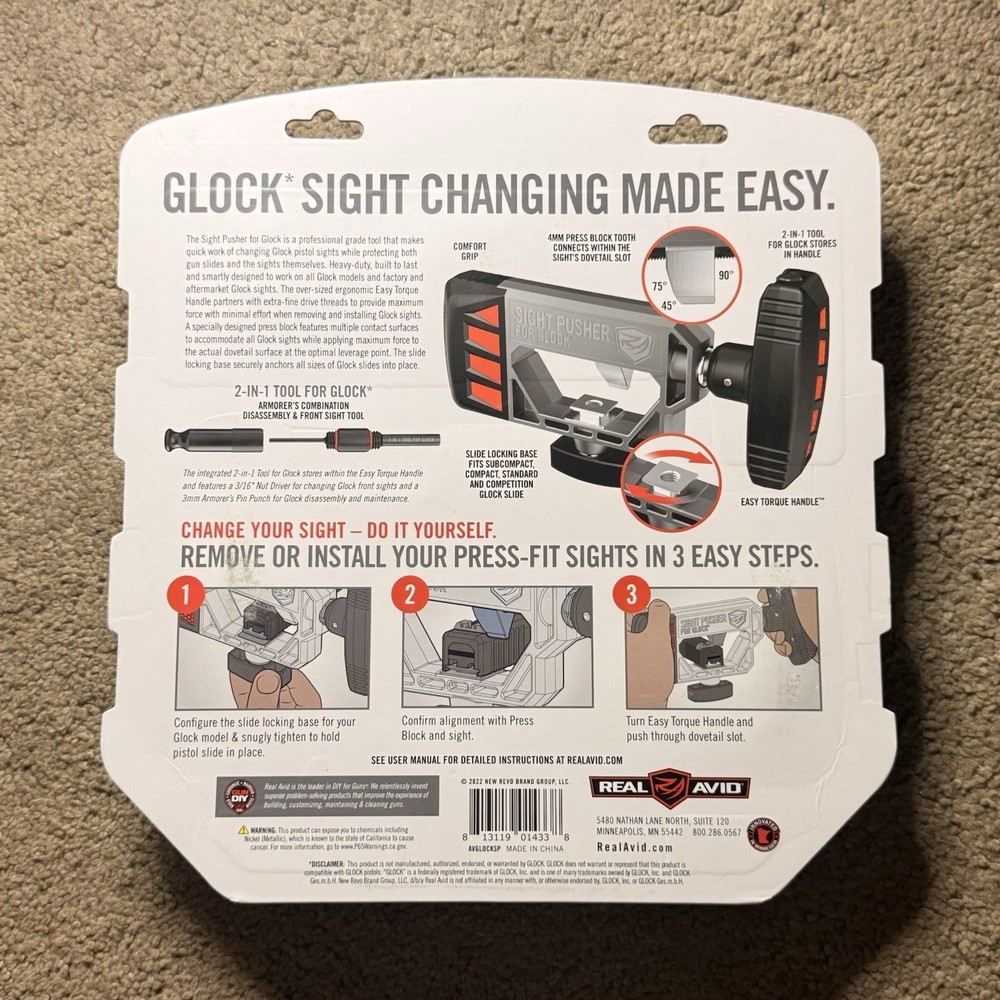 Real Avid Sight Pusher for Glock