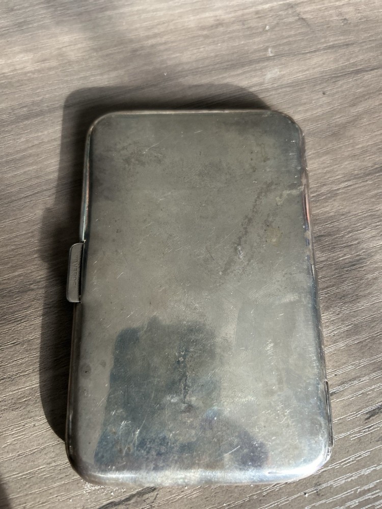 Antique Thai Niello Silver Cigarette Case – Hand-Engraved Dancing Figure