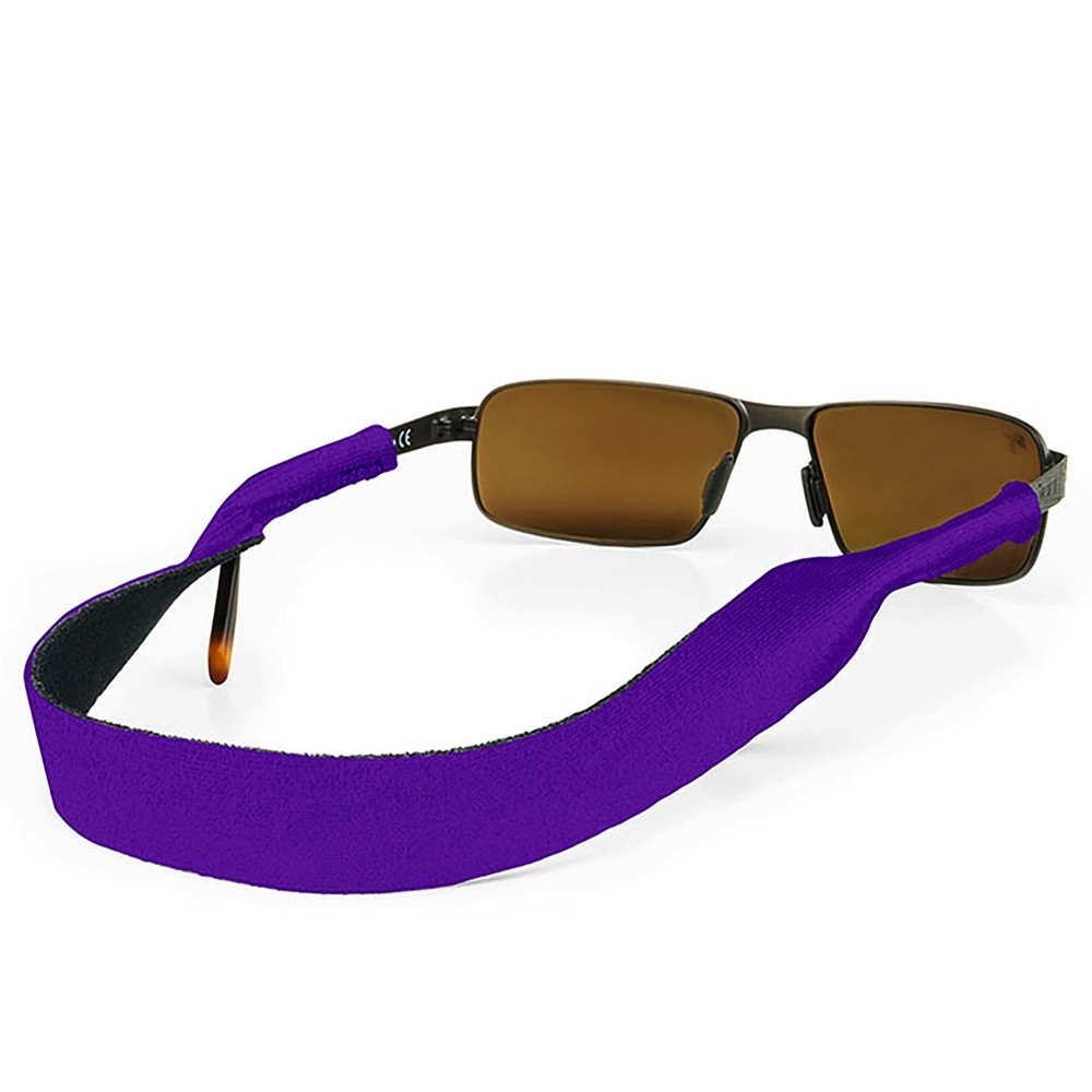 Croakies Original Solid Eyewear Retainer, Regular 2-6 mm - Purple (4-Pack)