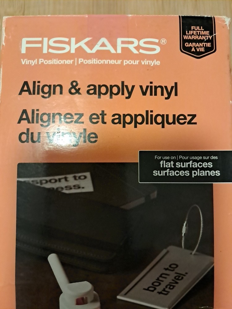 Fiskars Vinyl Alignment Tool Align and Apply Vinyl Flat Surfaces Positioner