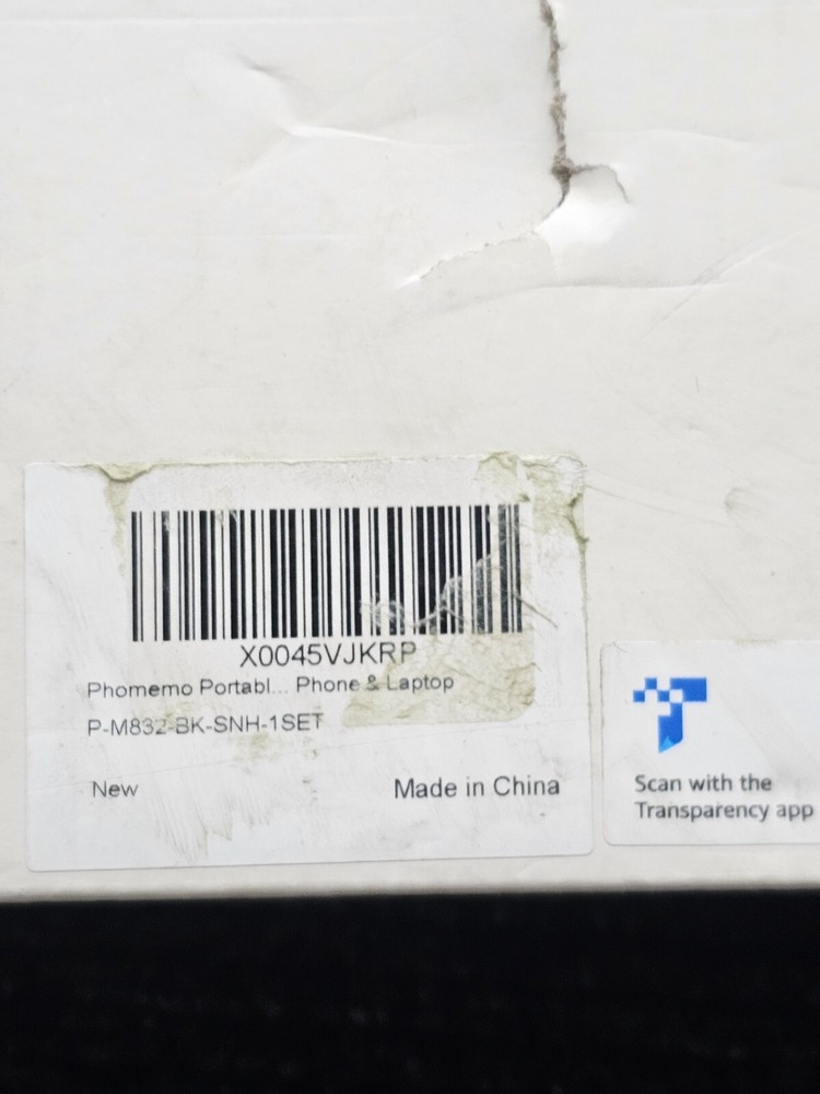 Phomemo P-M832-BK-SNH-1SET Portable Printer Inkless Printer Bluetooth Black