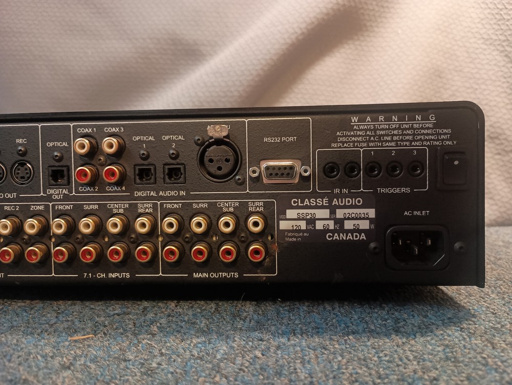 Classe SSP-30 7.1 A/V Preamp Processor (Pro Serviced + Tested)