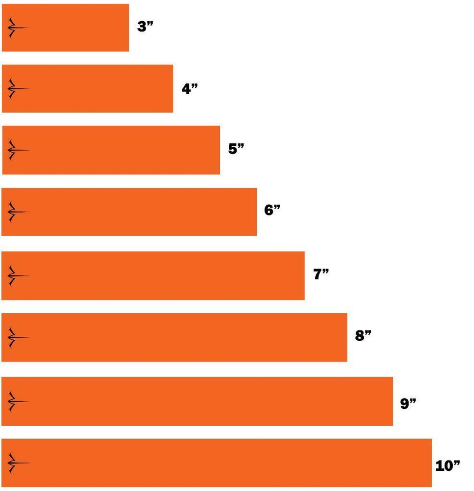 White Water Archery Solid Orange Icon 15pc Pack Arrow Wraps Pick Size Number