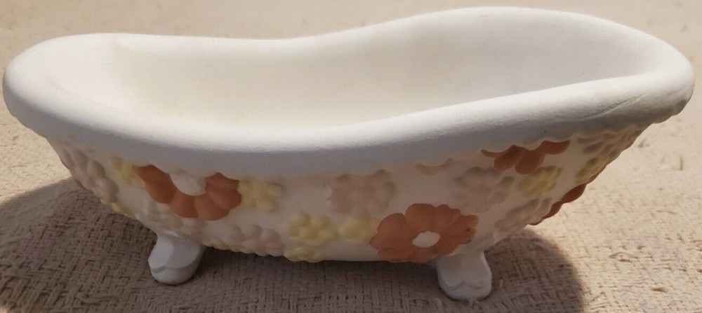 Ceramic Ready To Paint Bathtub 8" Long x 3" Tall