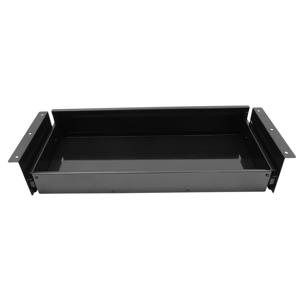 Black Sliding Pull-out Drawer Under Table Mounted Drawer Storage Box Organizer