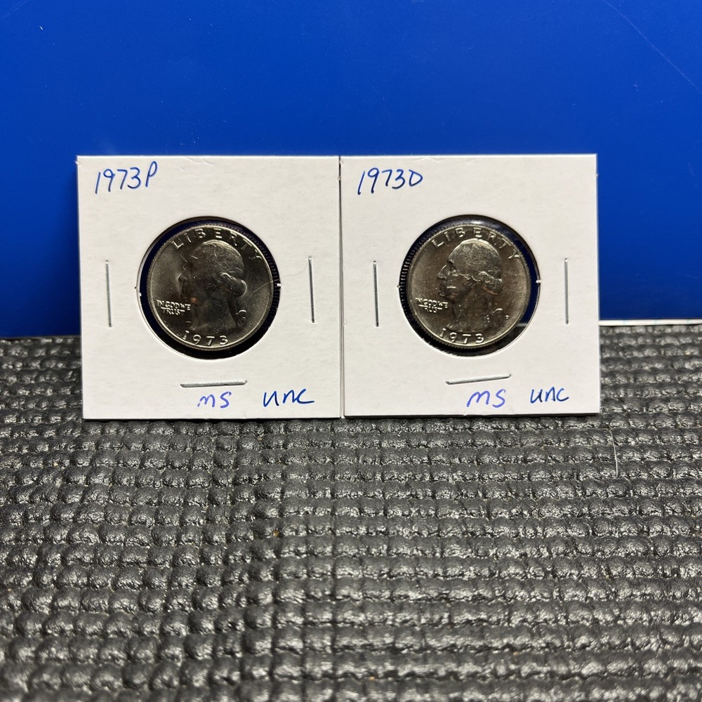 1973 P&D Washington Quarters BU
