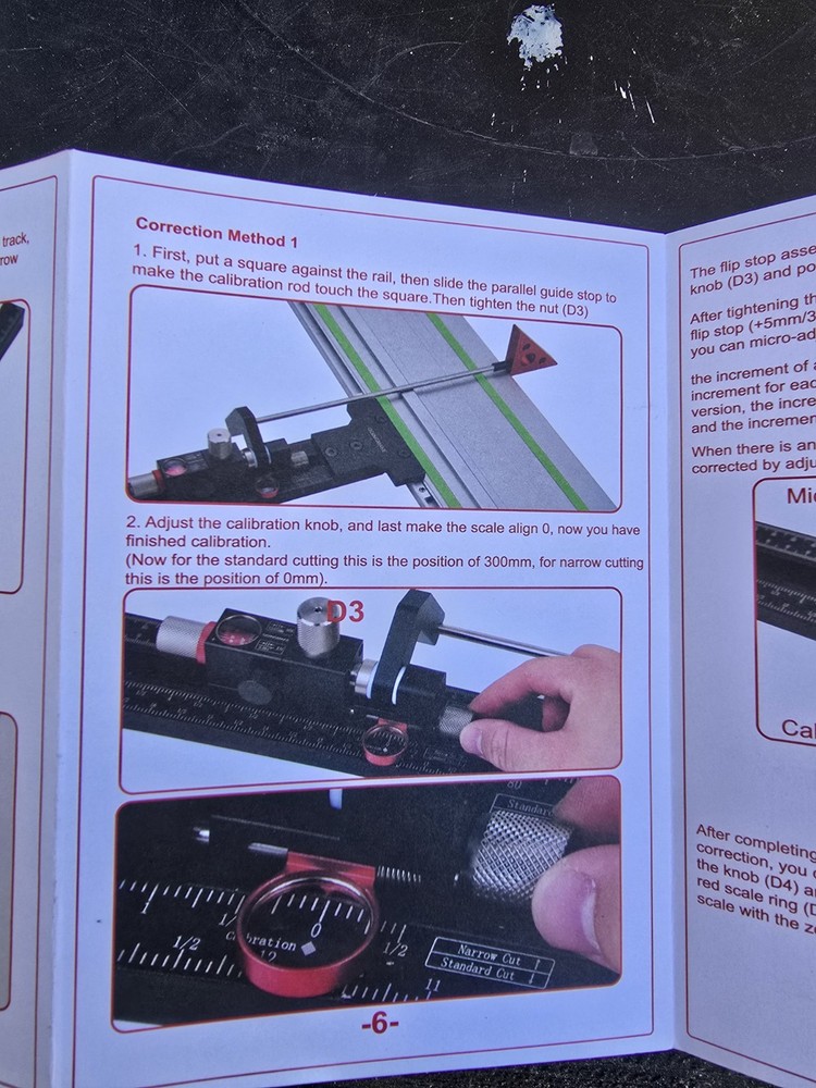 GOINGMAKE Parallel Guide System Metal Complete Kit for Guide Rail Black