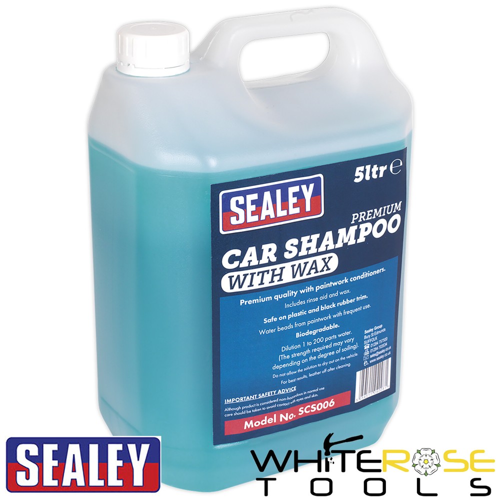 Sealey Car Shampoo Premium with Wax 5L