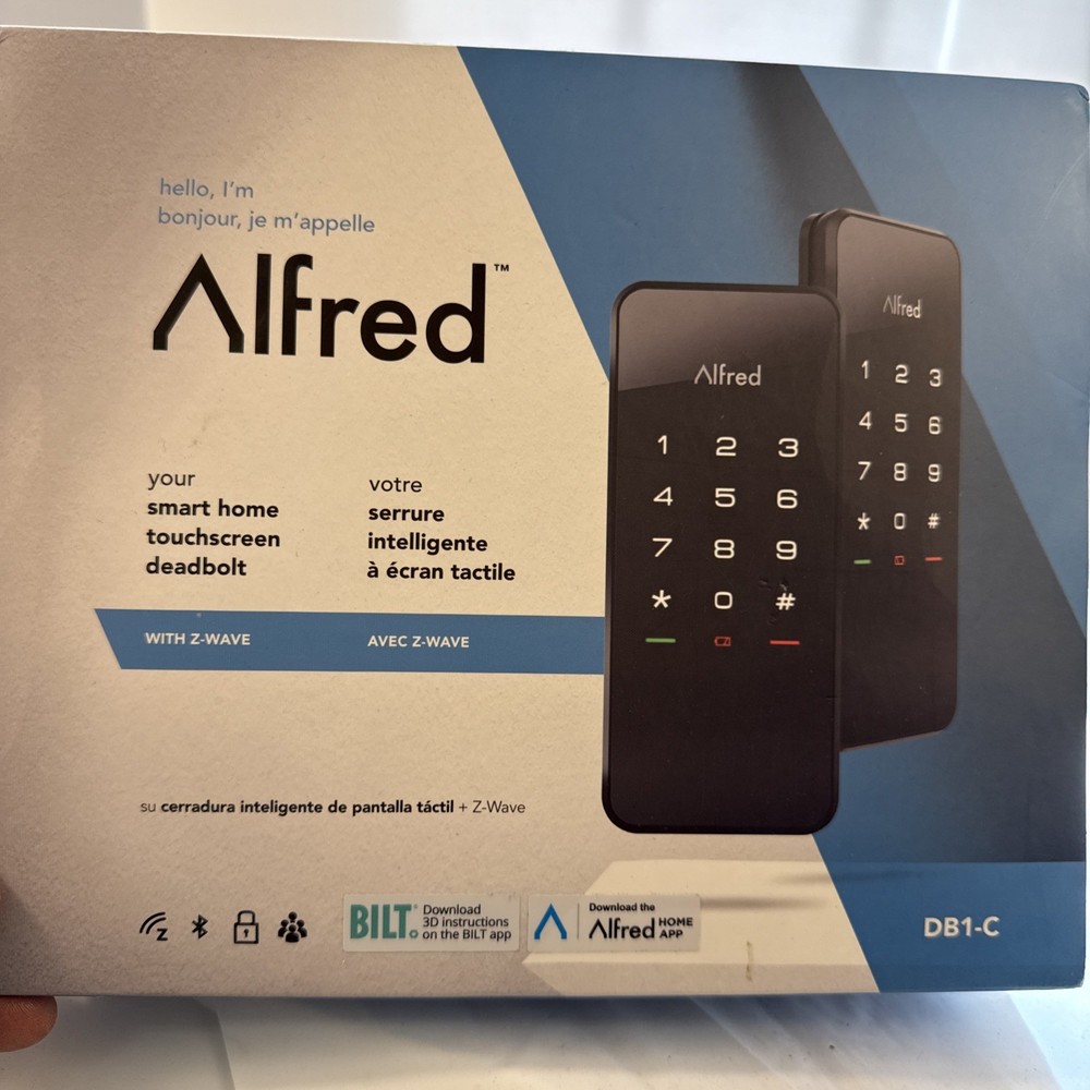 Alfred DB1-C Smart Home Touchscreen Deadbolt
