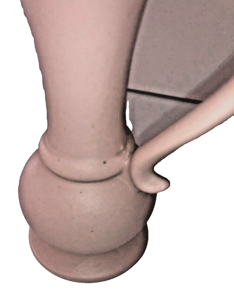 Small Porcelain Bisque Pink Pitcher Handle